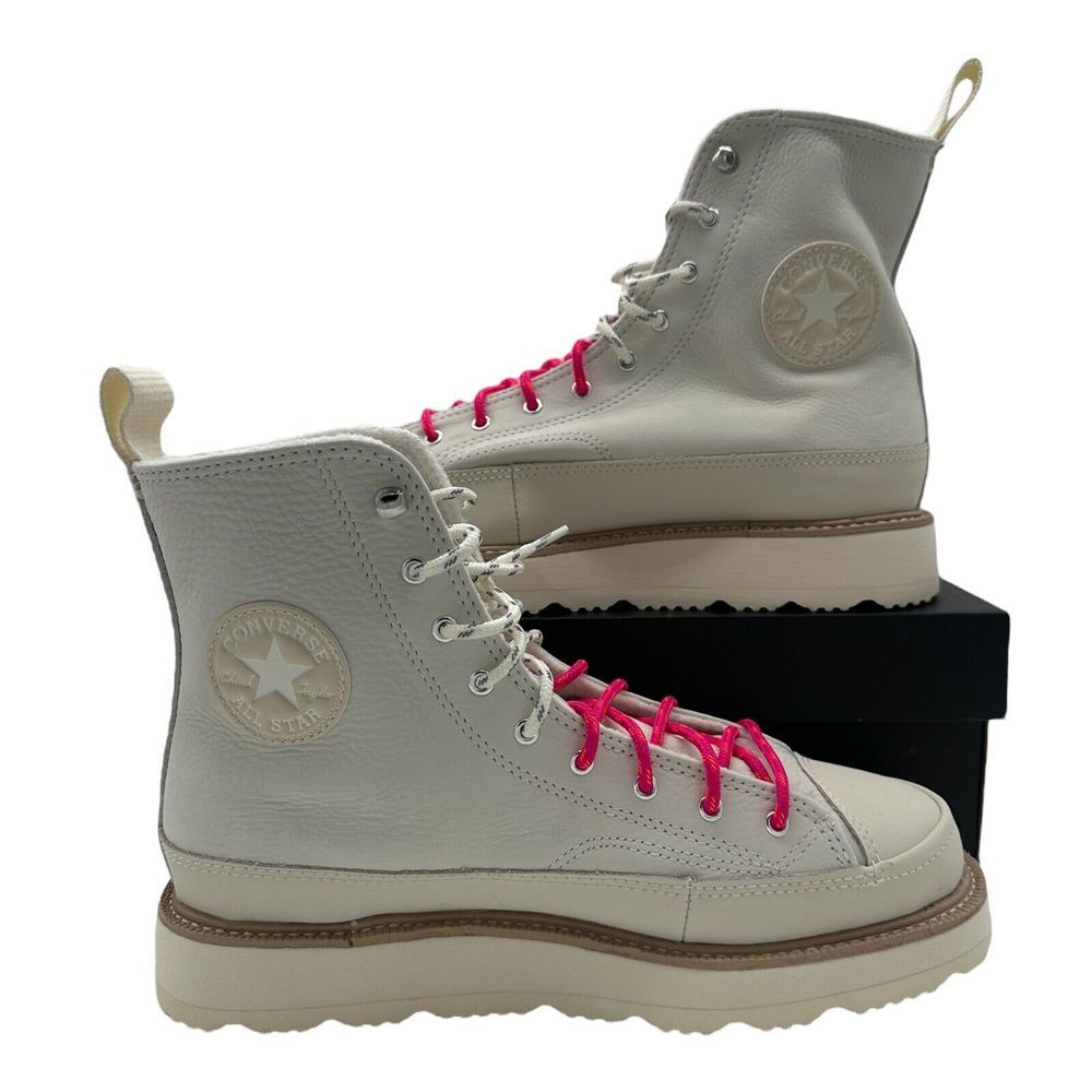 Converse Chuck Taylor All Star Egret Crafted Fleece Lined‎ Boots Size W 9 M 7.5